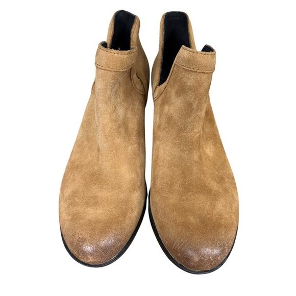 Sorel Lolla Cut Out Bootie Ankle Boots Beige Suede Leather Shoes Womens sz 7.5 - Picture 6 of 16